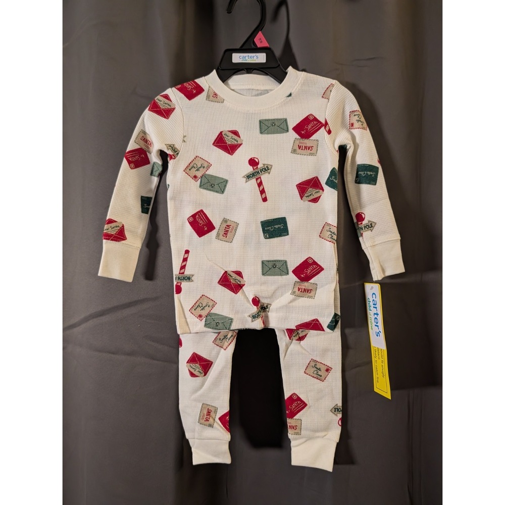 Carter's Child of Mine Baby and Toddler Holiday Pajamas Set 18M Christmas Pjs